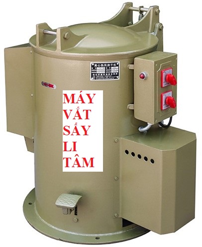 Máy sấy vắt ly tâm dung tích 35 lít và 70 lít. Máy có chức năng phanh cơ khí