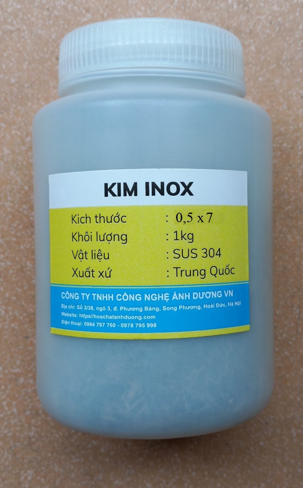 kim từ tính inox 0,5x7; SUS 304