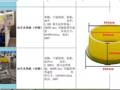 Thông số kỹ thuật nồi máy máy mài xoáy nước dung tích 36 lít