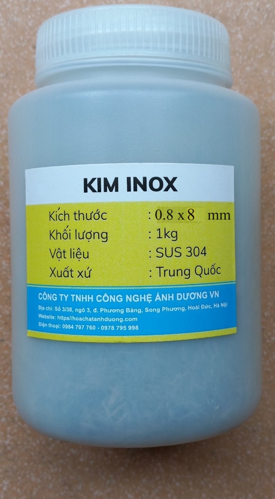 kim inox từ tính 0,8x8 mm; 0.8x5 mm. Sử dụng với máy quay kim từ tính