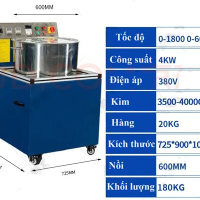 May mai quay kim từ tính, nồi 600 mm